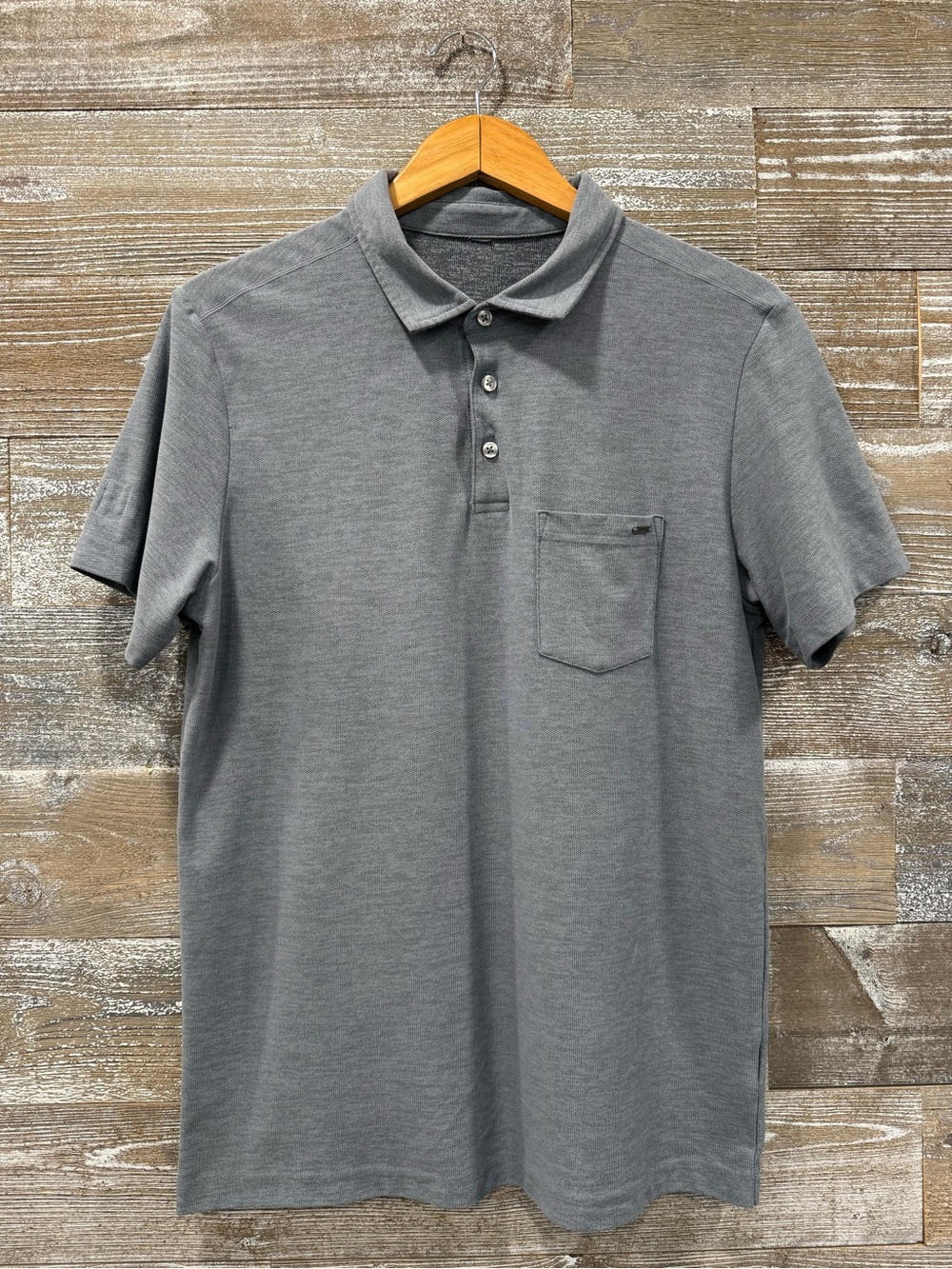 Vuori Men’s Ace Polo Shirt In A Slate Blue Color Size M